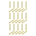 thumbnail image 1 of Unique Bargains Brass Hex Bolts, M4x35mm 30 Pack Fully Thread Grade 4.8 Machine Screws, 1 of 4
