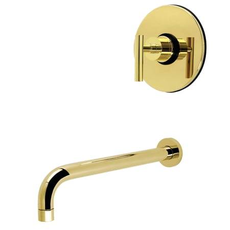 Kingston Brass KB6332CMLTO Manhattan Single-Handle Pressure Balanced Tub Faucet in Polished Brass