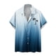 thumbnail image 1 of Mens Manga Corta Botón Abajo Camisas Botones Casuales Imprimir Blusa Turndown, Camisa de Poliéster para la Fiesta, los Negocios Y el Uso Casual Diario, 1 of 5