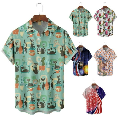 

Men s and Big Men s Button Down Short Sleeve Polo Shirts Front-Pocket Breathable Clothing for Men