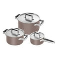 thumbnail image 1 of ZWILLING Pure Cookware Set, 6 Piece 18/10 Stainless Steel, Rose, 1 of 5