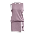 thumbnail image 4 of MuXiKeJi Clothes Women's 2 Piece Outfits Summer Bodycon Short Pants Workout Sets Biker Jogger Tracksuit, 4 of 6