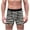 Black, variant on Cxenplz Mens Swim Trunks Cozy Elastic Waist Drawstring Boxer Shorts Patchwork Inseam Swimshorts Super Soft Zebra Striped Print Shorts Beach Undershorts