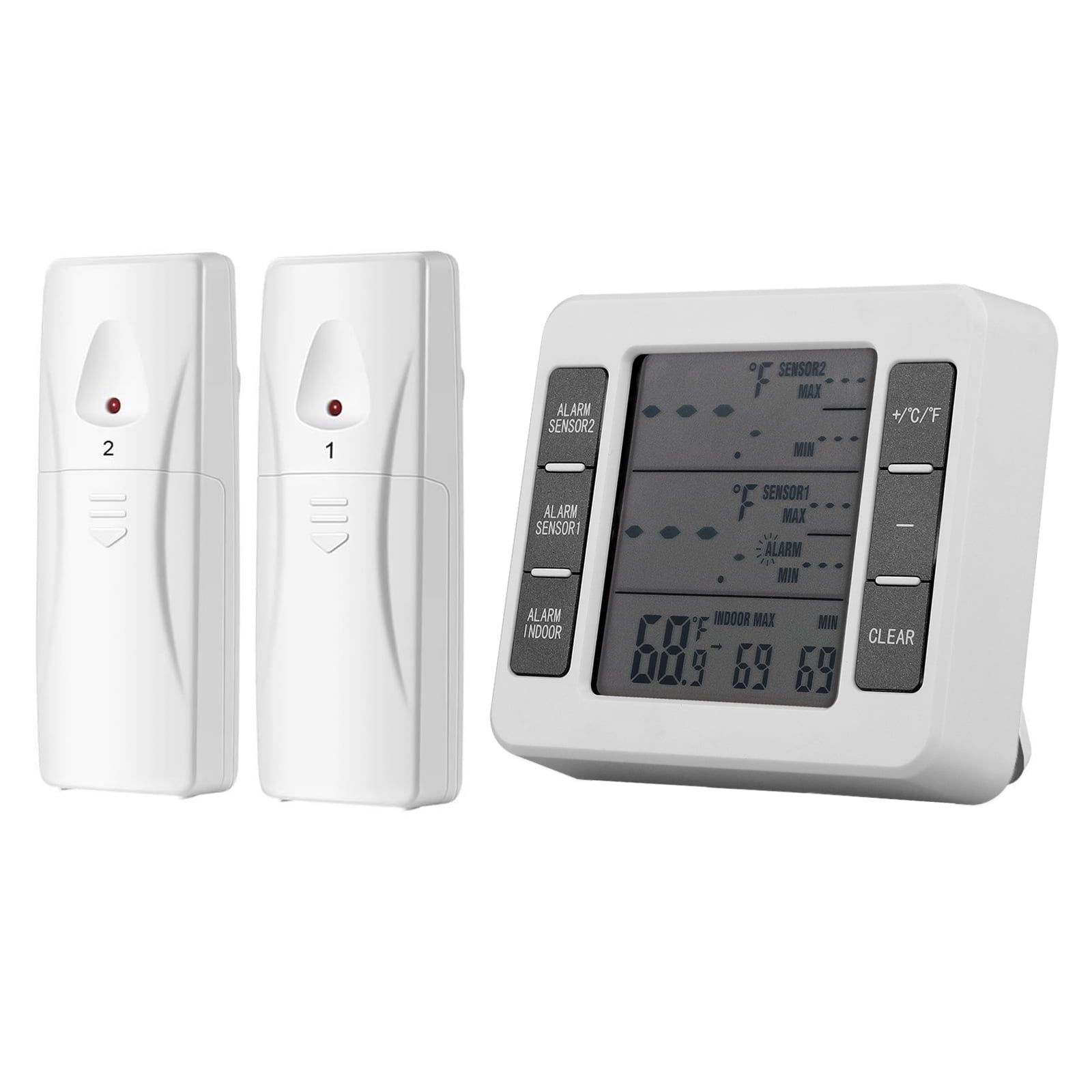 Sensor Fridge Thermometer Wireless ºC/ºF Thermometer Indoor Digital Temperature 