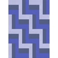 thumbnail image 1 of Ahgly Company Indoor Rectangle Patterned Denim Blue Area Rugs, 7' x 9', 1 of 6