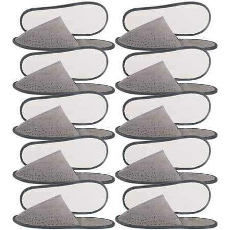 

Travel Slippers Hotel Bulk Home for Men Disposable and Women Non-woven Fabric 10 Pairs