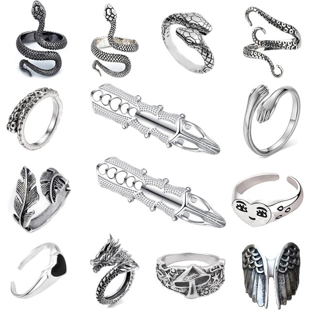 HAHDAXIA Stocking Stuffers for Teens Gold Stackable Rings Set for Women Vintage Knuckle Rings for Teen Girls Midi Rings Pack Statement Bohemian Stacking Rings for Women Multiple Rings Pack