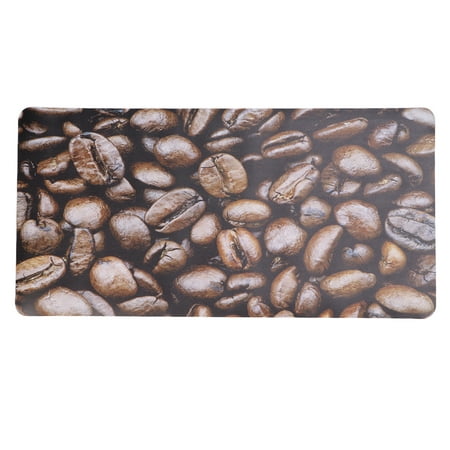 Mouse Pad PU Leather Easy Clean Coffee Bean Pattern Thickened Protection Wear Resistance Gaming Mouse Pad for Office400x800x2mm