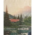 thumbnail image 2 of Straatsma, Leah 26x32 White Modern Wood Framed Museum Art Print Titled - Cabin Scene, 2 of 4