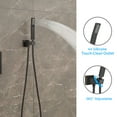 thumbnail image 4 of Logmey 12 inch Luxury Rain Mixer Shower Combo Set Wall Mounted Rainfall Shower Head System Valve Body and Trim ,Oil-Rubbed Bronze, 4 of 9