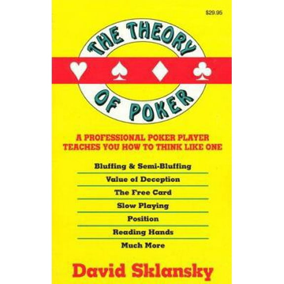 Pre-Owned The Theory of Poker (Paperback) 1880685000 9781880685006