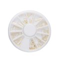 thumbnail image 2 of Metal Nail Art Rivet Studs DIY Decorations For Girls Women Size 21 Golden 1Pc, 2 of 4