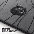 thumbnail image 2 of Juego de alfombras de baño YIHOUSE de espuma viscoelástica, 3 piezas, gris oscuro, 2 of 8