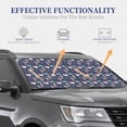 thumbnail image 2 of Lsque Bamboo Panda 2 PCS Windshield Sun Shade | CarFoldable Window Covers | Car Accessories Reflect UV for Universal Cars SUV Truck | Medium, 2 of 7