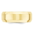 thumbnail image 3 of 10K Yellow Gold 8mm Bevel Edge Comfort Fit Band Ring Size 10.5, 3 of 7
