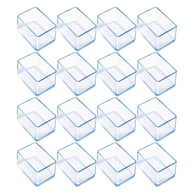 Kearding 16x cubiertas para patas de móviles de Color transparente, fácil instalación, reducción de ruido y arañazos Decoración del hogar B+16 piezas