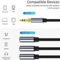 thumbnail image 4 of pitrice 3.5mm Jack Splitter Cable Male/Female to 3 Female/Male Cord Audio Adapter Converter Multifunctional Digital Optical Connector Female to 3 Male, 4 of 7