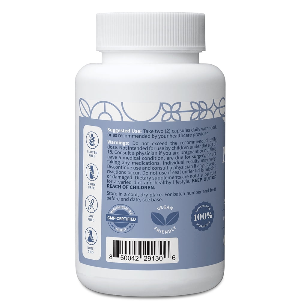 Pattern Wellness Magnesium Complex with Zinc & Vitamin D for Whole Body Health, 60 Count