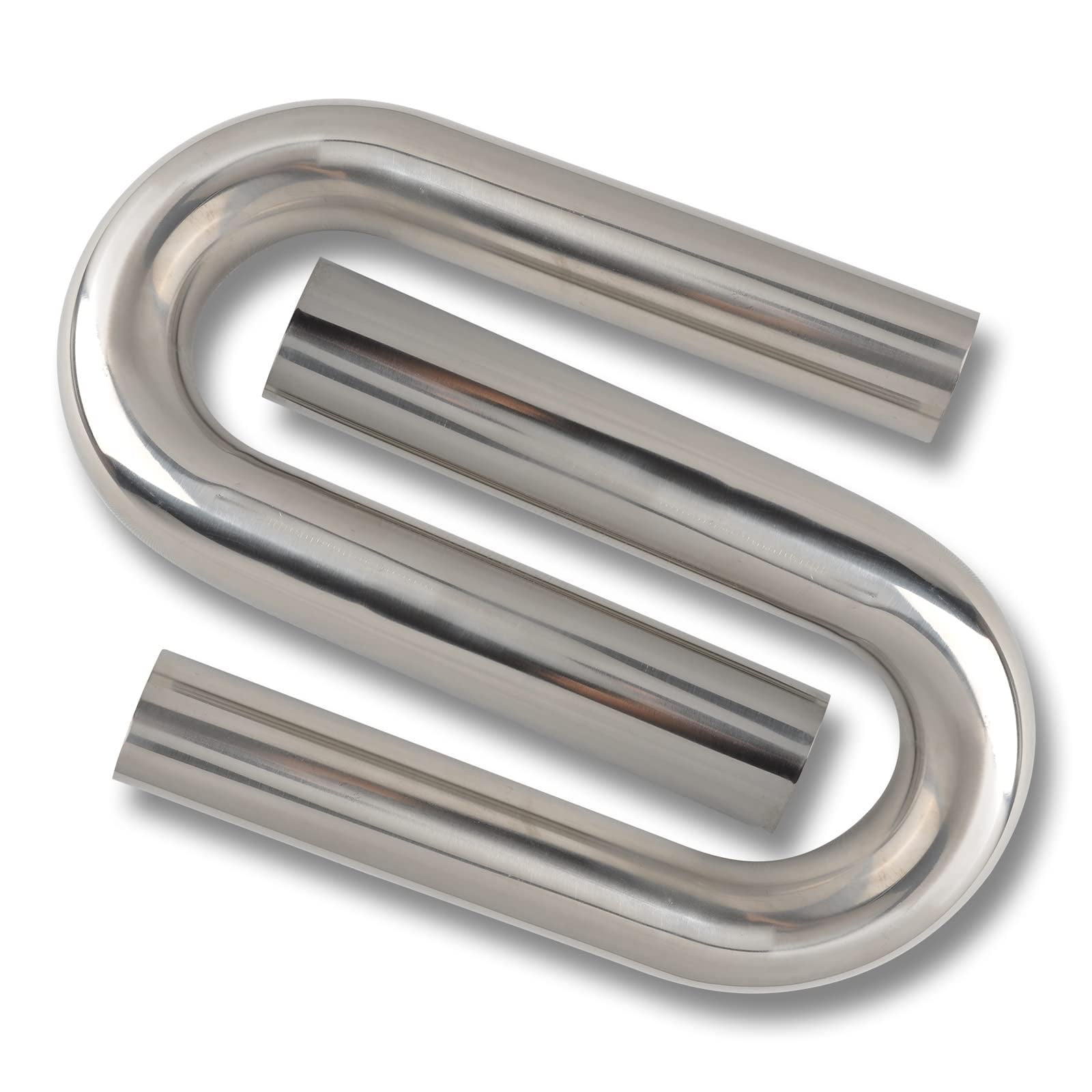 FGJQEFG 8PCS 3.5 Inch Custom Mandrel Exhaust Pipe Straight&Bend Kit Stainless Steel