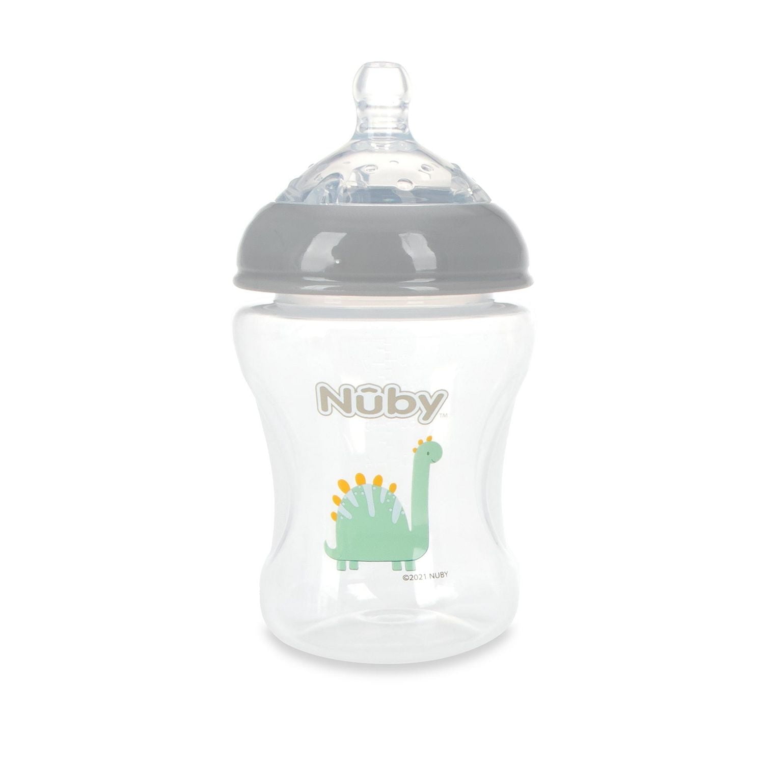 Biberons en plastiques à motif pour bébés de Nûby™ avec tétine physiologique 3 biberons; 8 oz/240 mL