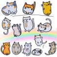thumbnail image 4 of 15 Piezas Parches De Bordado De Animales, Lindos Parches Para Coser Con Plancha, Apliques De Gato Bordados Decorativos, Parche Adhesivo Para Ropa De Bricolaje, Camiseta J, 4 of 5