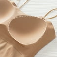 thumbnail image 6 of AherBiu Womens Tank Tops with Built in Bra Cropped Camisole Shirt Spaghetti Strap Stretch Comfy Undershirts, 6 of 7