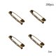 thumbnail image 4 of 200 broches de bronce de 2 cm con tres agujeros y cierre de seguridad para manualidades y bisutería., 4 of 8