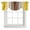 Yellow Brown, variant on Tie Up Valance Sage Green Valances for Windows Farmhouse Wood Grain Vintage Brown Striped Balloon Shade Valance Window Treatment Short Curtain Valances for Living Room Kitchen Bedroom 42"x12"