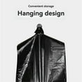 thumbnail image 4 of Large Capacity Black Plastic Garbage Bags 100pcs - Durable, Recyclable Trash Bags with Handles for H, 4 of 5