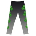 thumbnail image 3 of Tiijoy St. Patrick's Day Leggings for Girls Soft Stretch Athletic Tights, Sizes 1-12, 3 of 4