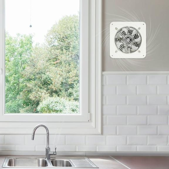 6" Ceiling Bathroom Ventilation Fan Toilet Bath Air Vent Exhaust Fan Wall Mount