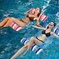 thumbnail image 1 of SHAR 2 Pcs Inflatable Pool Mattress (Blue and Orange) Adult Toy 4 in 1 Inflatable Pool Accessories Pool Hammock, 1 of 5