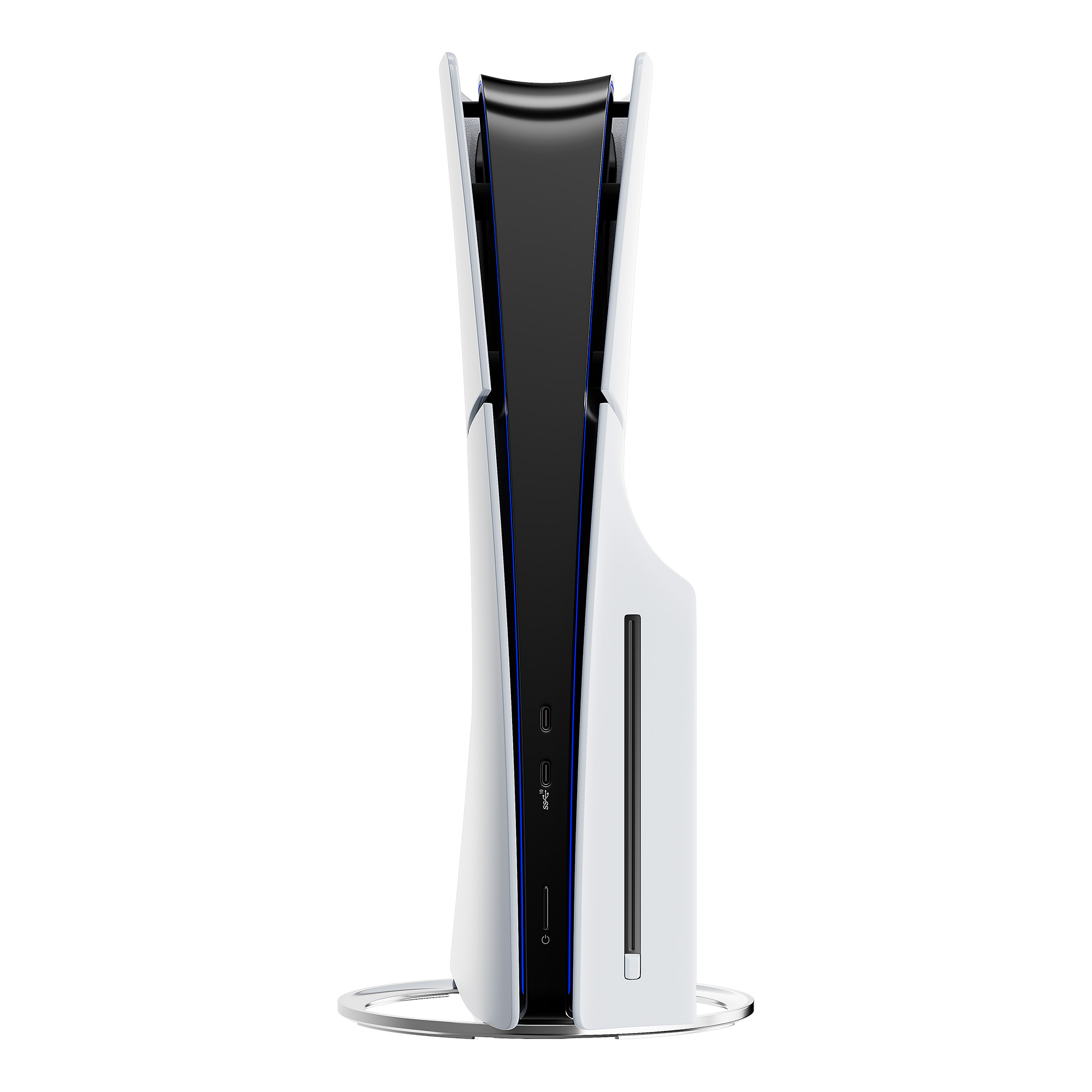 Consola PlayStation 5 Slim Edición Disco 1TB SSD con dos controles DualSense blanco y negro medianoche y cargador doble Mytrix - Consola de juegos PS5 sin región 6
