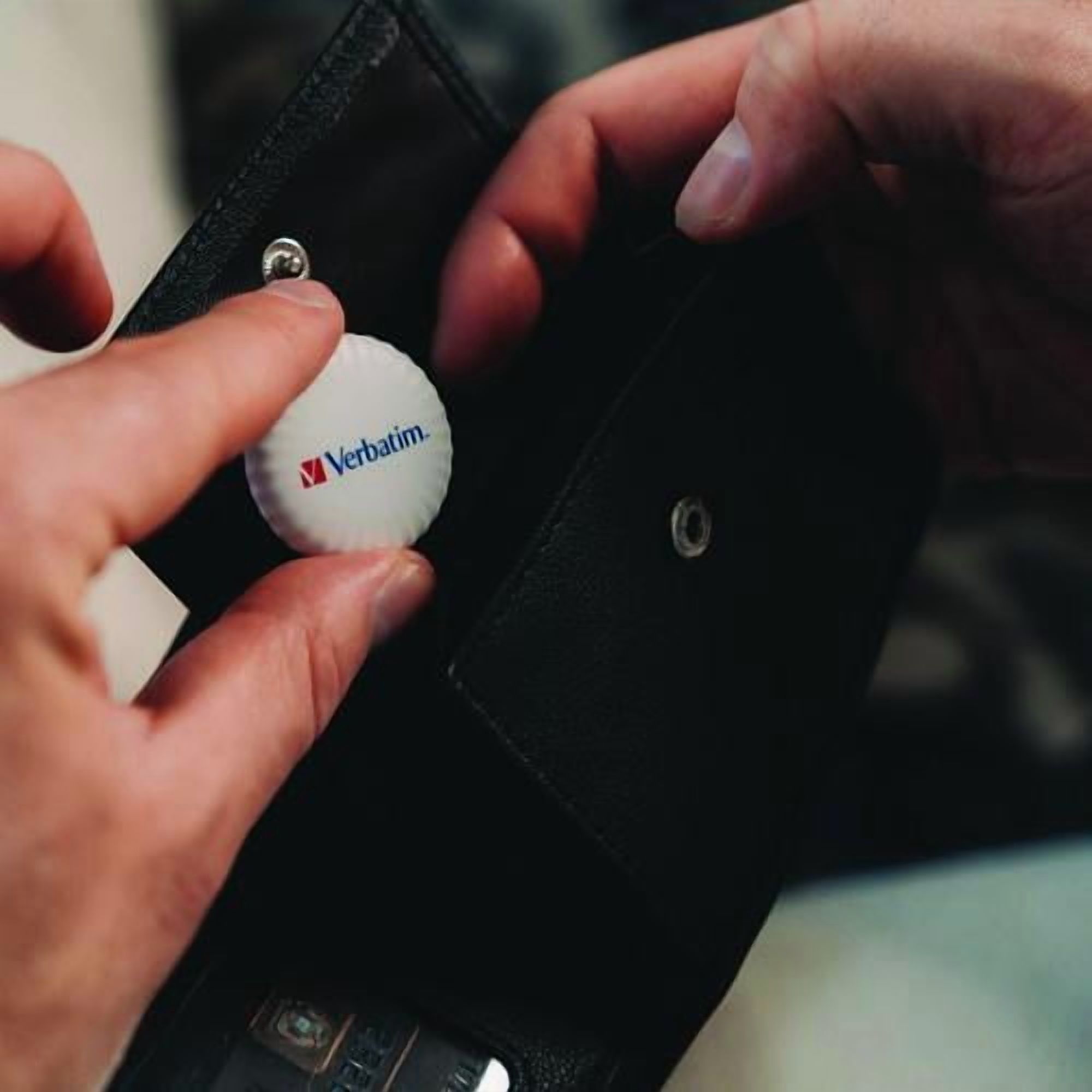 My Finder Bluetooth Coin Tracker for Apple iOS, Black/White, 2/Pack | Bundle of 2