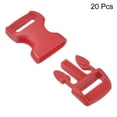 thumbnail image 3 of Uxcell Plastic Buckles 20 Pack Quick Side Release Clips Red 11mm, 3 of 6