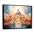 thumbnail image 2 of Designart "Entrance To Peter'S Pearly Paradise" Christianity Floater Framed Wall Art Living Room, 2 of 5