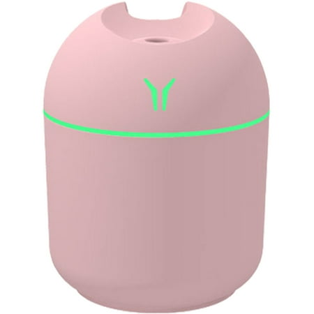 

ODOMY 250ML USB Air Humidifier Portable Air Diffuser with Colorful Night Lights Household Aroma Diffuser Aromatherapy Sprayer Essential Oil Diffuser for Bedroom Home Office Car