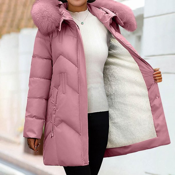 Abrigo informal de manga larga con capucha y capucha para mujer, chaquetas de invierno, holgado, informal, con bolsillos de color, con cremallera, reversible, de algodón, largo, para mujer