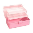 thumbnail image 1 of Caja de almacenamiento multiusos de para manualidades, caja de herramientas plegable, caja de suministros para manualidades con mango para, 1 of 8