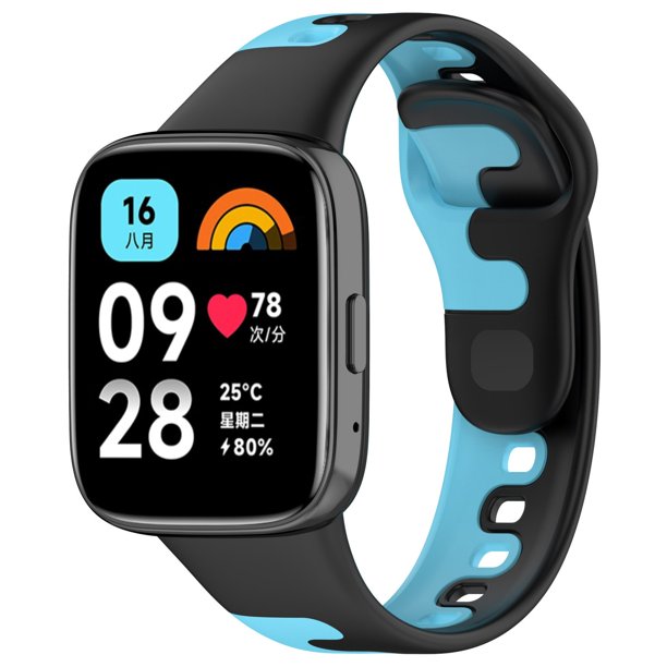 Correa de silicona deportiva transpirable resistente al agua para Watch 3 Youth Edition Watch 3 Lite y Watch 3 Active