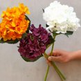 thumbnail image 3 of OIUR Artificial Hydrangea UV Resistant Fake Silk Flower Home Wedding Party Baby Shower Table Centerpiece Indoor Outdoor Faux Bloom Decoration, 3 of 6