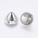 thumbnail image 1 of CCB Plastic Beads Cone Platinum 12.5x9mm Hole: 1.6~10mm, 1 of 2