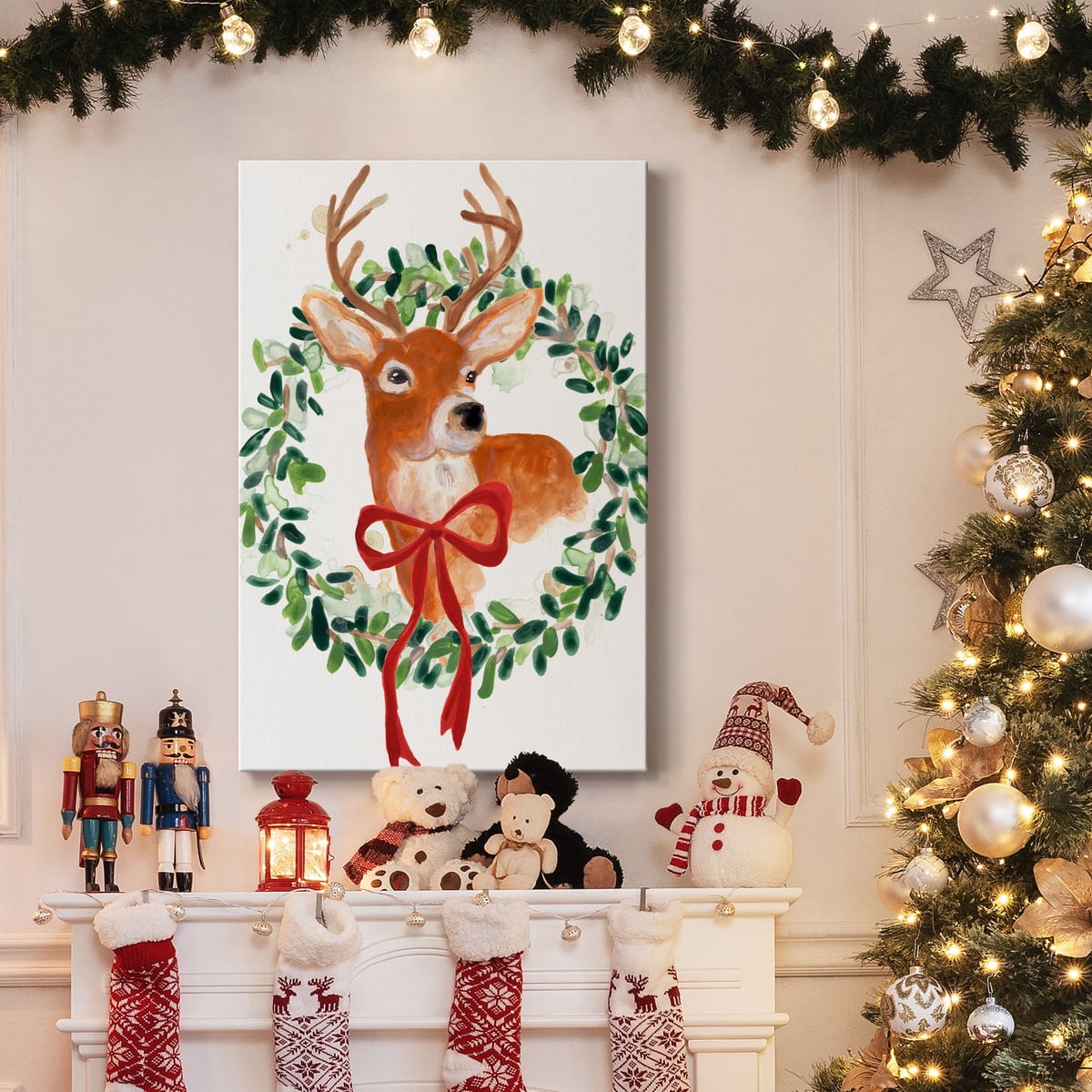 Woodland Holiday Collection B- Gallery Wrapped Canvas