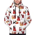 thumbnail image 2 of Bingfone Cute Cat And Christmas Gift Men's Drawstring Hoodie Long Sleeve Pocket Sweatshirts-4X-Large, 2 of 6