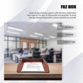 thumbnail image 2 of PU Leather Collection Letter Tray, Document Desk Organizer,Stackable Office File Document Tray Hold, 2 of 5