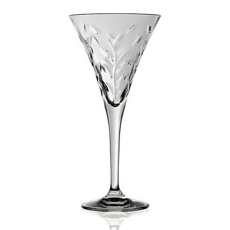 Lorren Home Trends Laurus RCR 6 oz. Crystal Martini Glass (Set of 6)