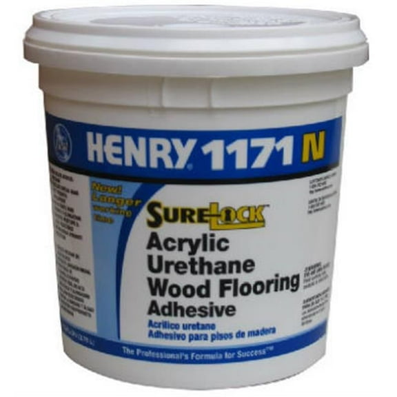WW Henry 12235 No. 1171N Acrylic Urethane Wood Flooring Adhesive, 1 Gallon