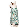 thumbnail image 1 of Fotbe Floral In Teal Sudadera con Estampado para Perros Pequeños – Suéter con Capucha para Mascotas, Tela Suave de Forro Polar con Bolsillo-X-Small, 1 of 7
