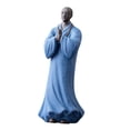 thumbnail image 4 of Estatua de Buda Pequeño, Adorno de Escritorio, Centro de Mesa, Tallado a Mano, Cerámica azul, 4 of 9