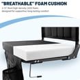 thumbnail image 3 of Edx Stadium seats, with cushioned steps, back support, portable, dimensions of 17 inches wide x 12 inches deep x 16 inches high, one set, black, 3 of 7